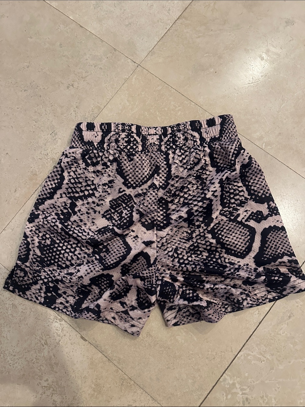 Kill Crew Tan & Black Snake-Print Athletic Shorts - Picture 2 of 3
